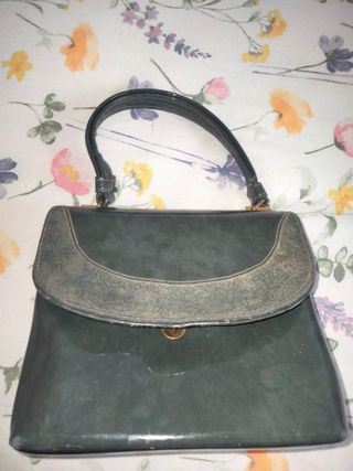 Borsa vintage stile Gucci verde e oro