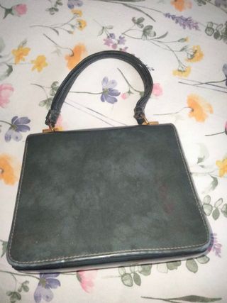 Borsa vintage stile Gucci verde e oro