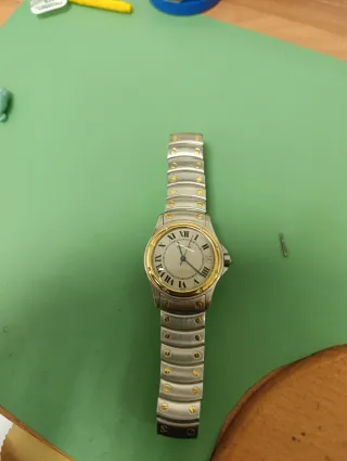 Cartier Santos Ronde Oro y Plata