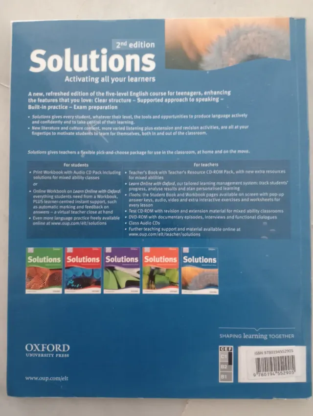 SOLUTIONS.student's book. C1