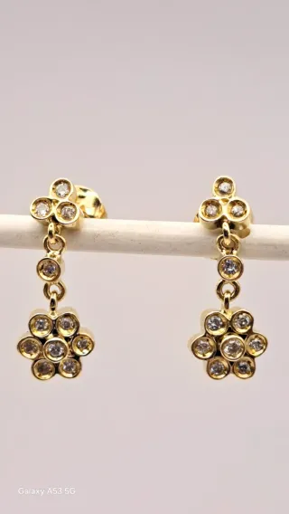 Pendientes Oro 18K con Diamantes