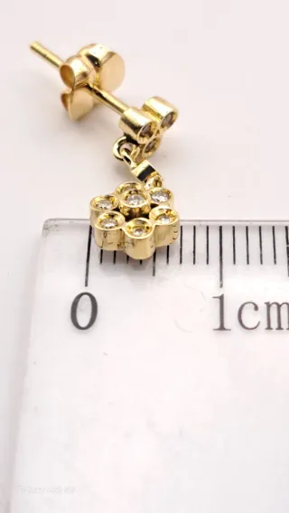Pendientes Oro 18K con Diamantes