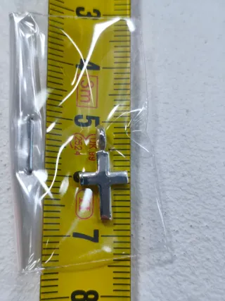 Collar Cruz Plata de Ley