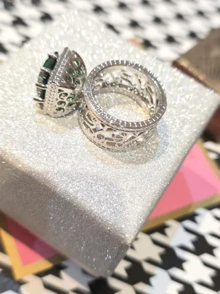 Anillo Filigrana Esmeralda