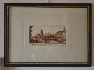 Viviano Viviani, incisione Lungarno di Pisa