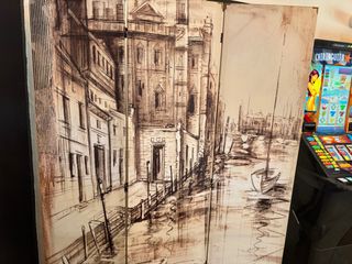 Paravento decorativo stile veneziano