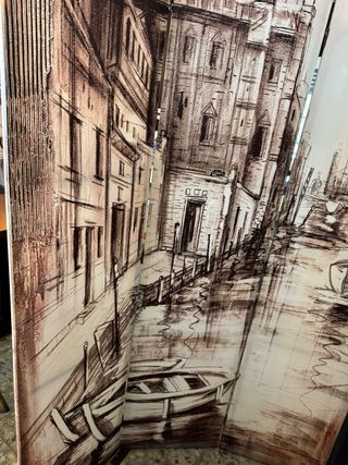 Paravento decorativo stile veneziano