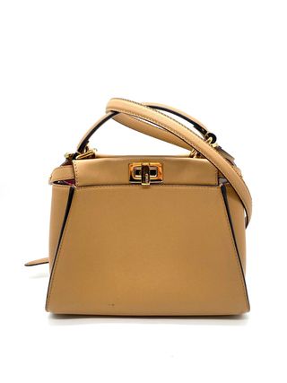 Borsa Fendi Peekaboo Beige e Oro