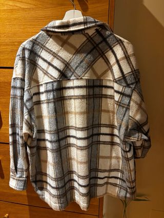 Chaqueta cuadros Zara Talla L
