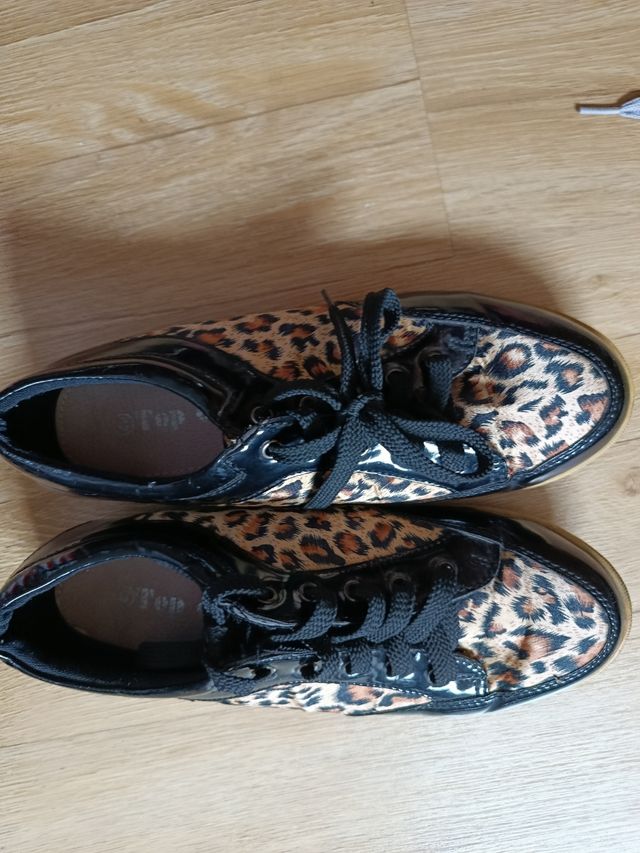 Zapatos bajos mujer leopardo