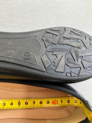 Zapatos Bailarinas Negros Talla 37-38