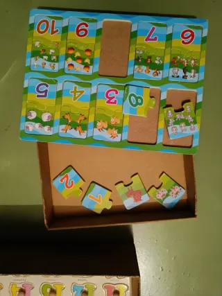 3 Puzzles Números y Animales