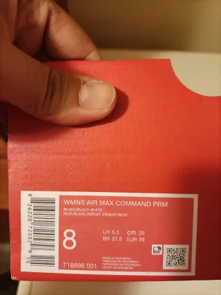 T39 Nike Air Max Command PRM