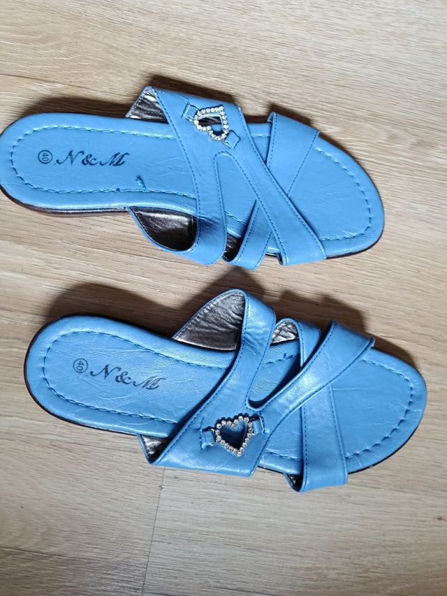 Chanclas N&M Mujer Talla 40 Azul