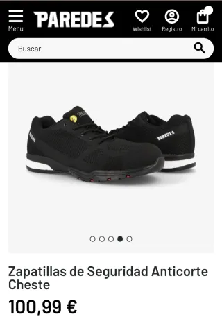 Calzado de seguridad Paredes