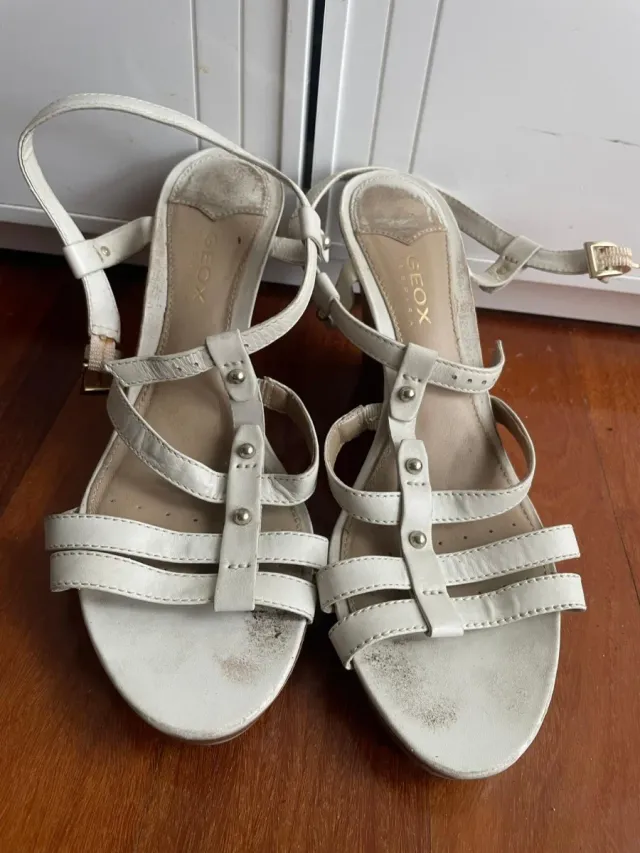 Sandalias Geox Blancas Talla 38