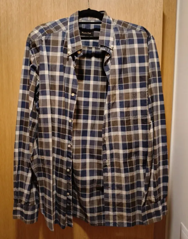 Camisa cuadros Massimo Dutti XL