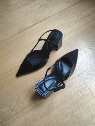 Zapatos de tacón negros mujer