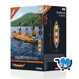 Kayak Bestway Rapid X3 para 3 personas
