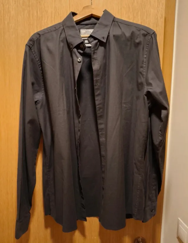 Camisa Springfield Talla XL Slim Gris Oscuro