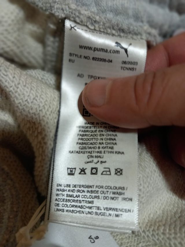 Pantalón Puma Gris Talla L Nuevo