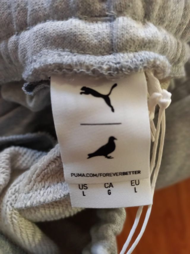 Pantalón Puma Gris Talla L Nuevo