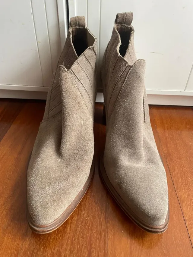 Botines Beige de Ante