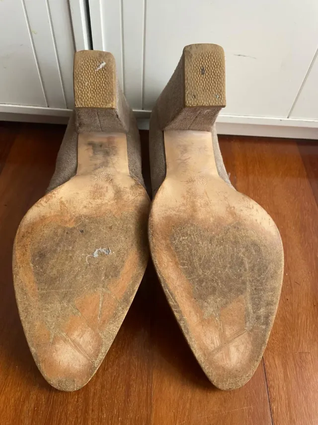 Botines Beige de Ante