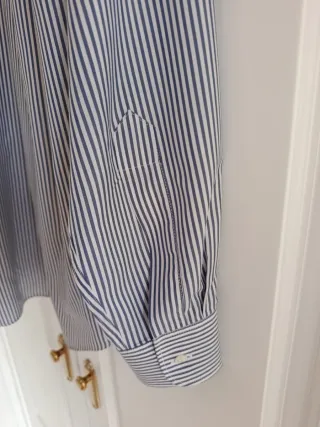 Camisa Alazán Rayas Azul y Blanco