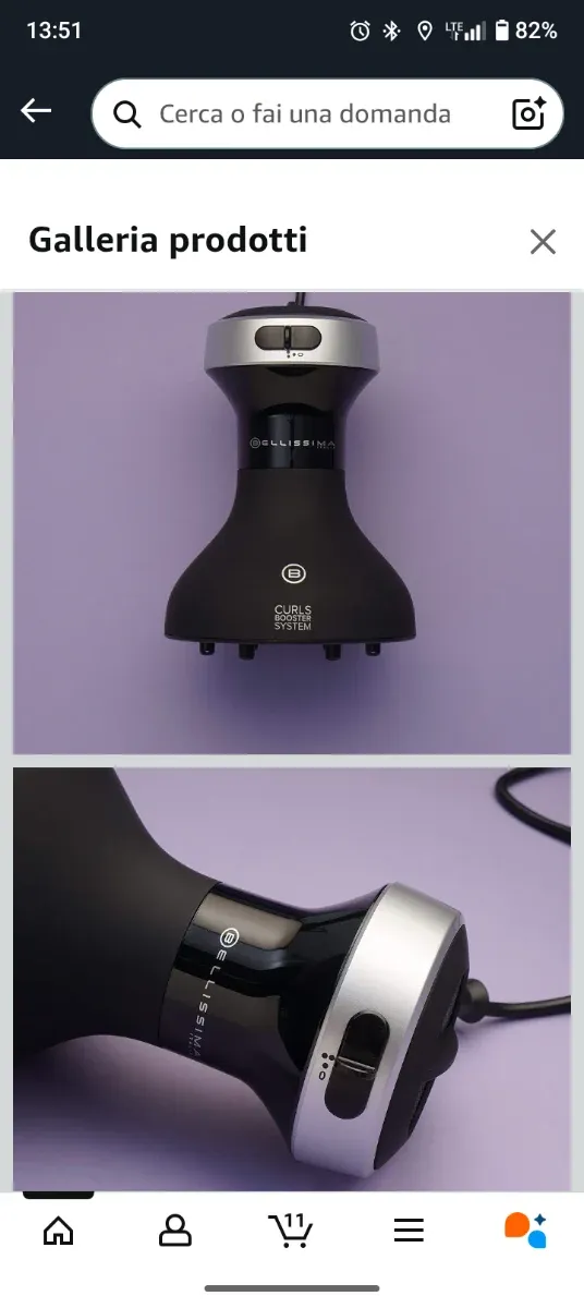 Asciugacapelli GHD Nero/Argento