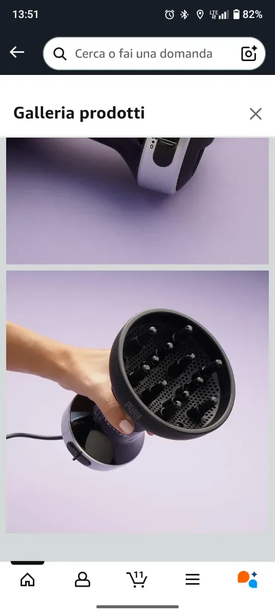 Asciugacapelli GHD Nero/Argento