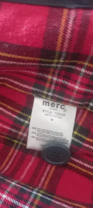 Parka Merc London modelo tobias azul talla M