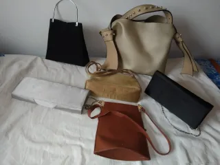 Lote 5 bolsos fiesta seminuevos