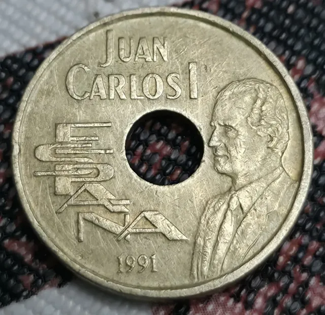 25 Pesetas Juan Carlos I 1991,Olimpiadas 1992