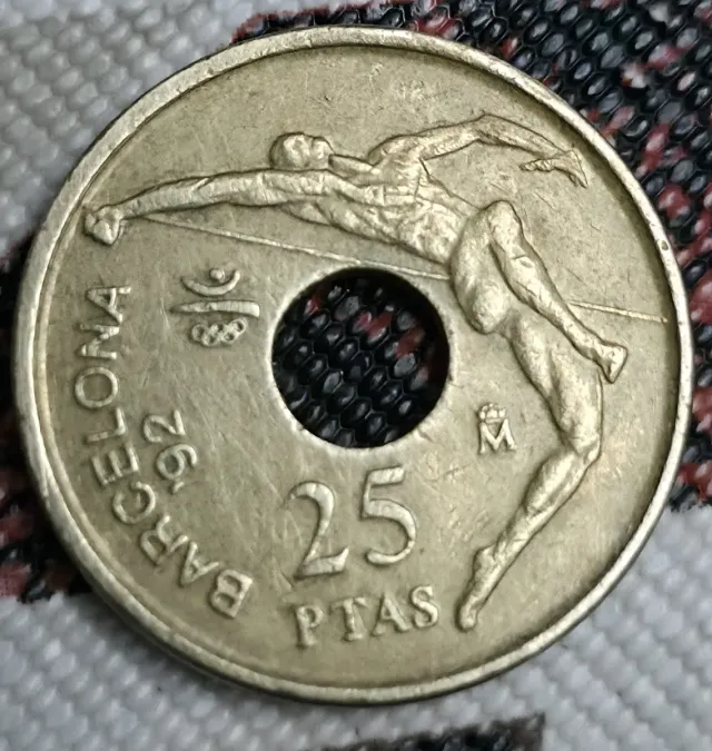 25 Pesetas Juan Carlos I 1991,Olimpiadas 1992