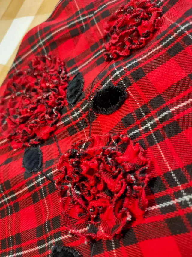 Vestido Pili Carrera rojo con flor talla 4