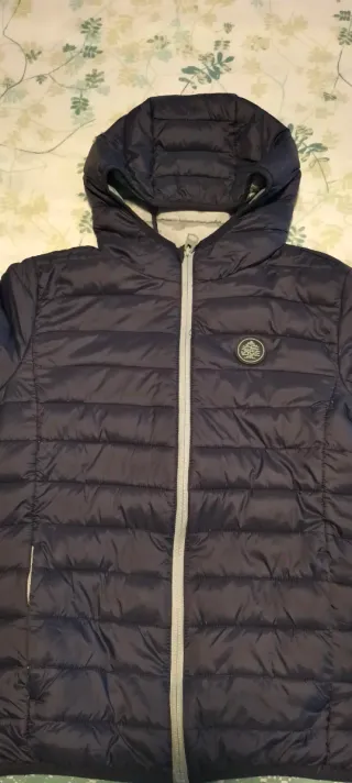 Abrigo Springfield niño azul talla 8-10