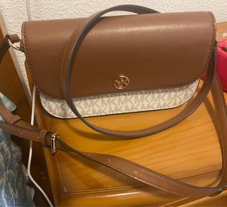 Bolso Michael Kors Marrón y Beige Nuevo