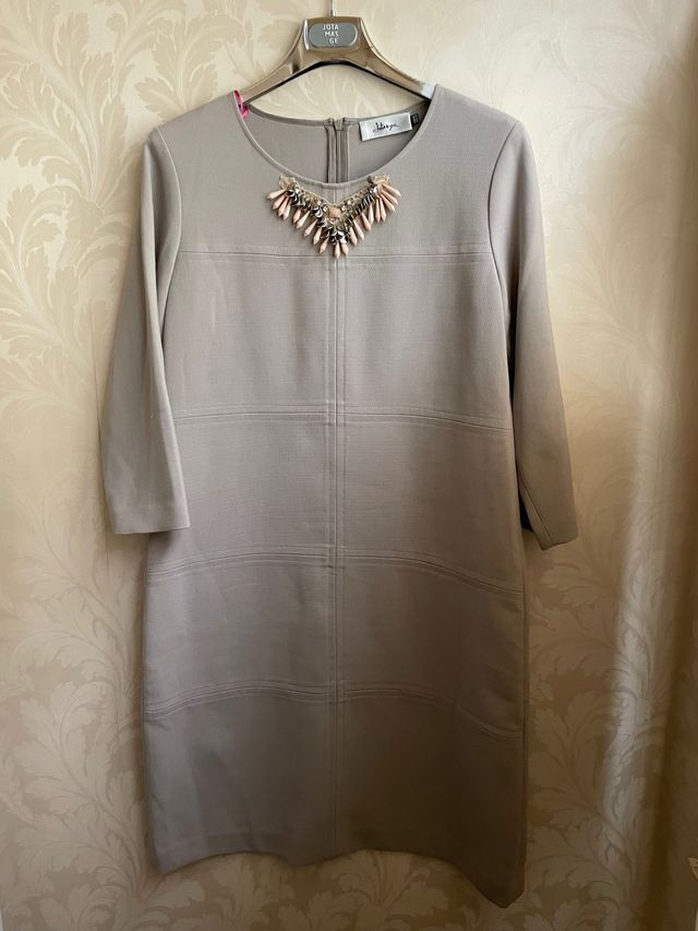 Vestido Jota+Ge Talla 42 Bege