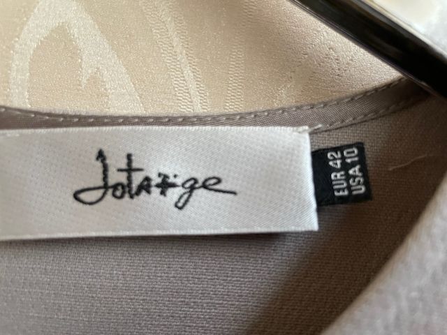 Vestido Jota+Ge Talla 42 Bege