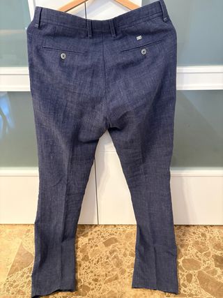 Pantalón Massimo Dutti Azul Marino (38)