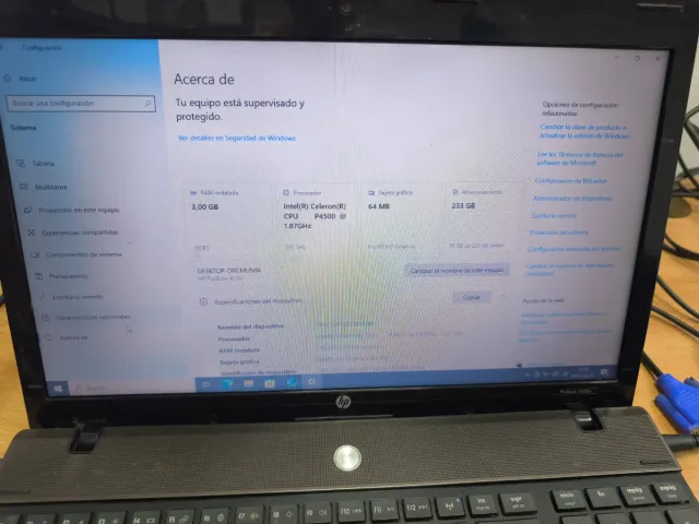 Portátil HP ProBook 4520s Negro