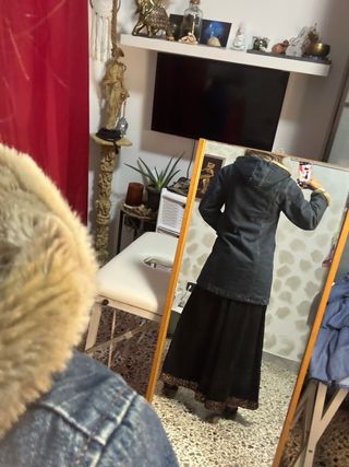 Gubbino Giacca Denim Foderata Marrone