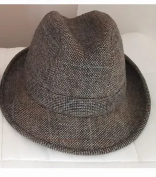 Cappello uomo fantasia tweed
