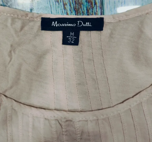 Camiseta Massimo Dutti Crema Talla M