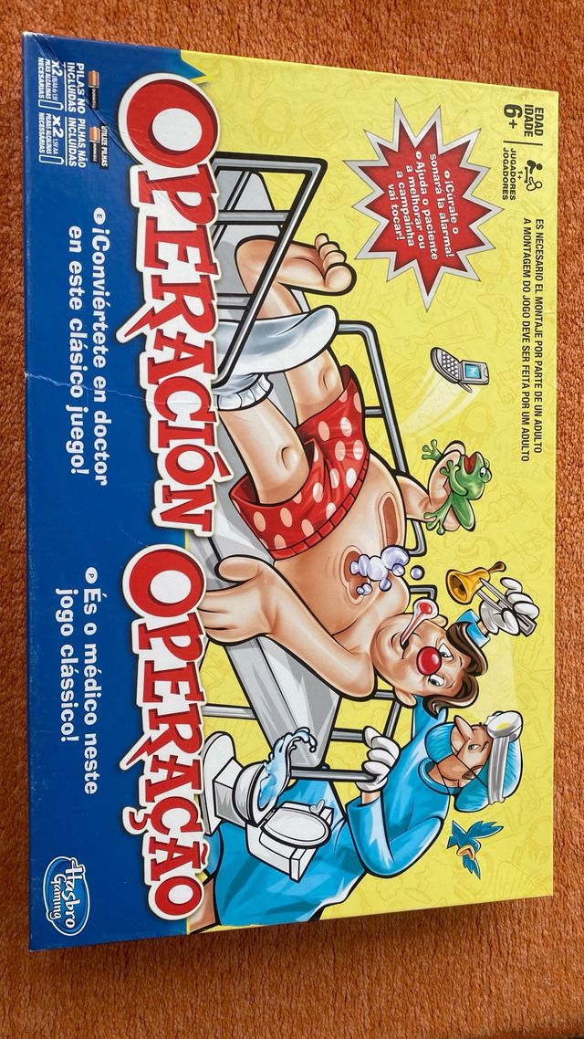 Juego clásico de mesa Operación para niños +6 años