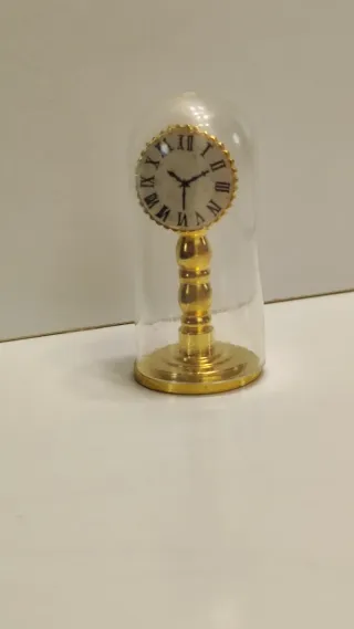 Orologio vintage teca ottone mignon