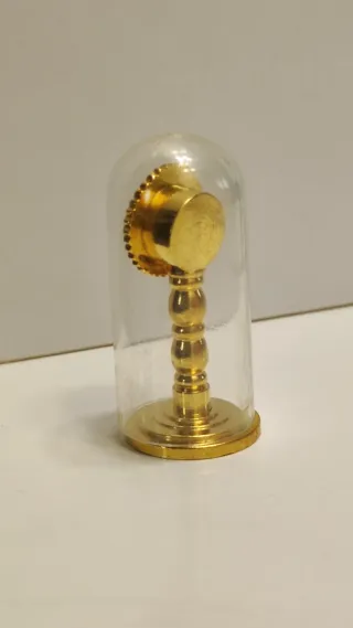 Orologio vintage teca ottone mignon