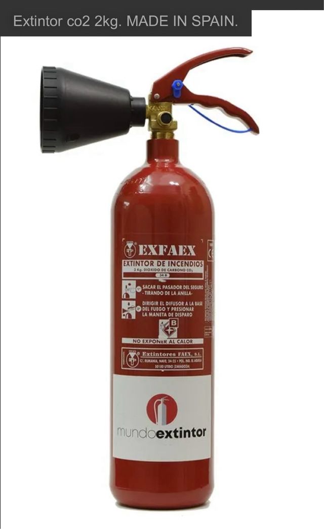 2 Extintores Exfaex (2kg y 6kg)