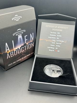 Onza de Plata Pura Alien Abduction